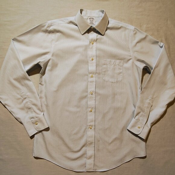 Brooks Brothers Regent Est. 1818 Men's Long Sleeve Stripe Dress Shirt 15 1/2-36 - Picture 2 of 9